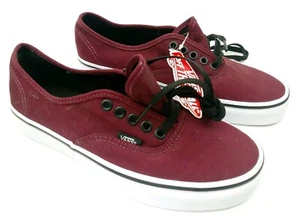 VANS OFF THE WALL AUTHENTIC SHOES MAROON Unisex 6.5 Mens 8 Womens New - Picture 1 of 6