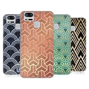 HEAD CASE TEXTURED ART DECO PATTERNS CASE & WALLPAPER FOR ASUS ZENFONE PHONES - Picture 1 of 11