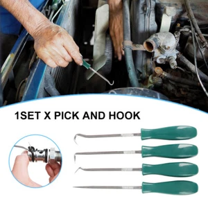 4Pcs Car Pick and Hook Set Oil Seal O-Ring Seal Gasket Puller Remover Pick Tools - Imagen 1 de 23