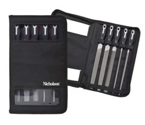 Nicholson ASSORTED FILE SET NFS58 200mm 5Pieces Precision Cut Teeth *USA Brand - Picture 1 of 1