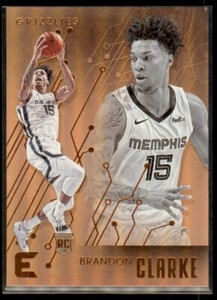 Brandon Clarke 2019-20 Panini Chronicles Essentials Bronze RC #201 Memphis