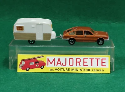 MAJORETTE VINTAGE MADE IN FRANCE SIMCA 1308 + ROULOTTE STERCKEMAN LOVELY 315 BOX - Immagine 1 di 4