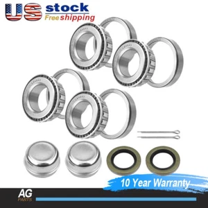 1'' Axles Trailer Wheel Hub Bearings Kit L44643 L44610 For 2000 Lbs Seal 1.250'' - Picture 1 of 6
