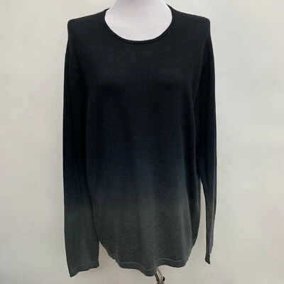 Suéter para mujer INC International Concepts grande negro gris ombre 100 % lana  Foto 1 de 4