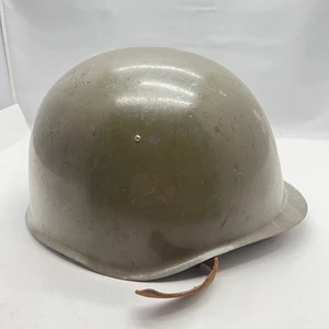 Tschechoslowakischer Militärhelm M53 VZ-53 1957 mit Leder intakt hat Inschriften - Bild 1 von 10