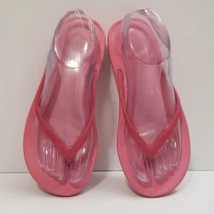 FitFlop Iqushion Comfort Flip Flops Women Sz 6 Pink Vacation Casual - Picture 1 of 14