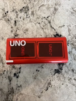 UNO MOD Card Game Retro Style Red Hard Case Mattel - Image 1 of 2