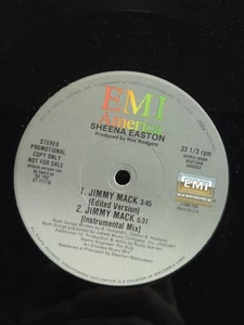 Sheena Easton Jimmy Mack PROMO SINGLE Vinyl Record Album - Imagen 1 de 6