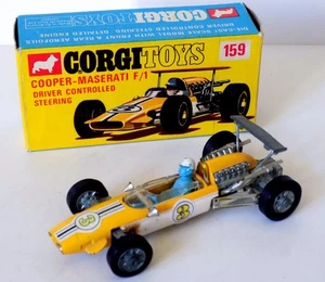 Corgi Toys No.159 Cooper Maserati Formula 1 Racing Car with Steering (1967) - Picture 1 of 20