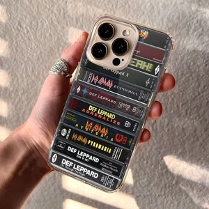 Coque téléphone rétro Def Leppard Albums collection cassette - Photo 1 sur 5