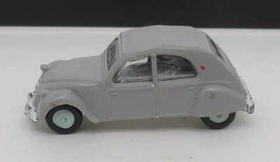Old Made IN France 1957 Micro NOREV Ho 1/87 Citroen 2CV Azl 1957/1964 Grigia #6 - Immagine 1 di 4