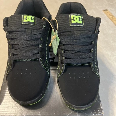 DC Men’s Gaveler Skate Shoes Black/Lime Size 7.5 - Image 1 of 4