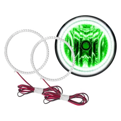 LED Fog Light Halo Ring Lights Green For 2005-2011 Toyota Tacoma Foto 1 de 4