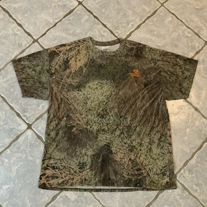 Mossy Oak Brush Shirt Mens XL Camo Camouflage Short Sleeve Crewneck Hunting Wood - Picture 1 of 3