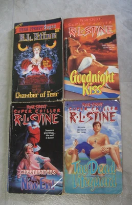 R.L. STINE FEAR STREET PAPERBACKS - CHAMBER OF FEAR, GOODNIGHT KISS, LIFEGUARD - Imagem 1 de 4
