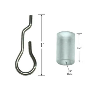 JUEGO DE ALAMBRE Y CUELLO DE VARITA INCLINABLE para MADERA horizontal o MINI PERSIANAS - Cabezal de 1 1/2 - Imagen 1 de 1