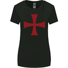 Cavalieri Templari Croce Vestito Donna Più Ampia Taglio T-Shirt