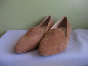 MISANO SHOES 5/36 CLR CAMEL FLAT 2 CM LEATHER POINTY TOE - Picture 1 of 7