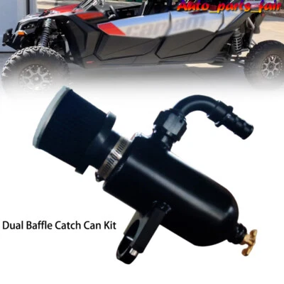 Kit de lata de captura de doble deflector negro para Can-Am Maverick X3 Turbo 2017-ON todos los modelos Foto 1 de 4