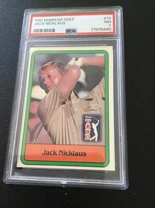 1981 Donruss Jack Nicklaus  #13 Golf PSA 7 Rookie RC Graded NM-MT GOAT! - Picture 1 of 3