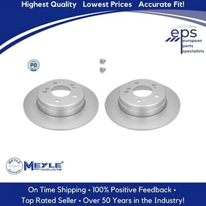 2 X Rear Brake Disc Rotors 1987-11 Mercedes C CE E TD TE SLK 203 423 01 12 - Picture 1 of 9