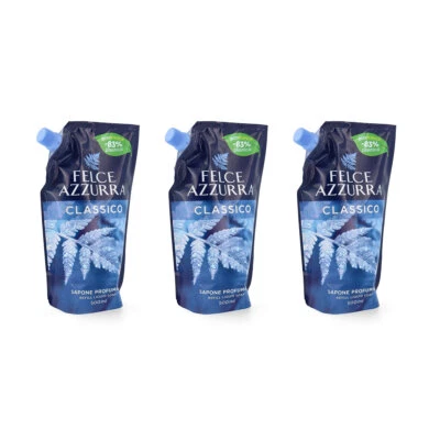 Paglieri Felce Azzurra Classico Flüssigseife 3x 500 ml Refill - Bild 1 von 4