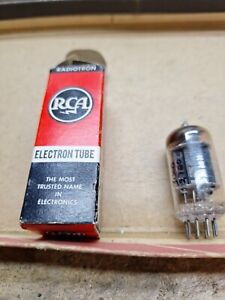 12AU7 RCA GREY PLATE D GETTER TESTED IN AMP