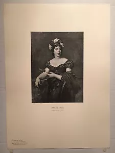 Antik 1897 Madame de Staël Kupferstich Portrait Druck - Bild 1 von 5