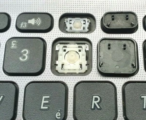 Asus X512 X512D X512F Single UK Keyboard Key + Hinge BLACK V182562BE1 GENUINE - Picture 1 of 3