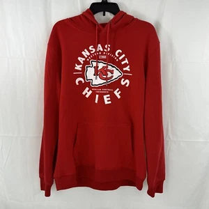 Kansas City Chiefs NFL Team Apparel Hoodie with Front Pocket Red NWT Size Large - Picture 1 of 7