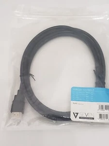 V7N2HDMI4-06F-BK 7' HDMI Audio/Video Cable Black V7E2HDMI4-02M-BK - Picture 1 of 2