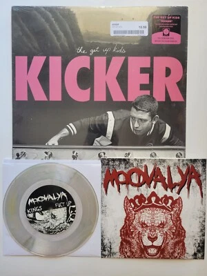 The Get Up Kids - Kicker 180 Gram Pink Vinyl & Moovalya - 7 Inch Cloudy Clear... - Image 1 of 4
