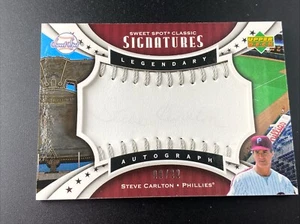 2007 Upper Deck Sweet Spot Classic Signatures Silver Ink Steve Carlton #8/32 - Picture 1 of 2