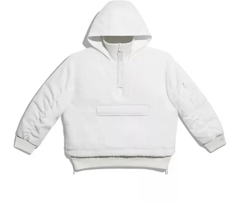 Adidas x Ivy Park Icy Park 1/2 Zip Sherpa Jacket White H18974 XL