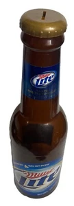 Vintage Plastic Miller Lite 21” Bottle Coin / Penny Bank Advertising Promo - Picture 1 of 13