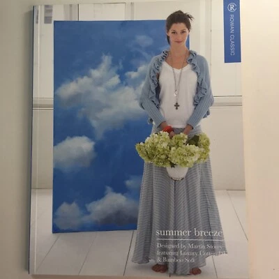 Rowan Classic Summer Breeze Ladies Sweaters Cardigan Top Shrug Knitting Patterns - Image 1 of 4