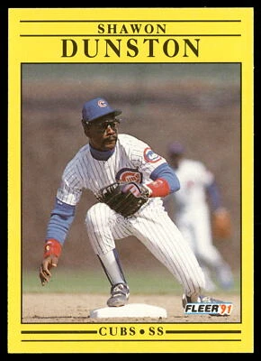 1991 Fleer #420b Shawon Dunston - Image 1 of 2