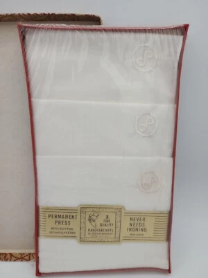 Pañuelos de prensa permanente Sealpackerchief para hombre con 3 monogramas letra S de colección Foto 1 de 4