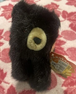 Peluche pupazzo mano Folkmanis Black Bear Clan 10" da collezione nuovo con etichette - Foto 1 di 6