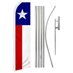 "TEXAS" Advertising Super Flag & Pole Kit TX state Texan - Picture 1 of 16