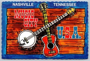 Cartolina vintage Music City Recording Studios American Music Nashville TN - Foto 1 di 2