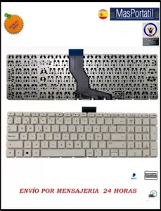 Keyboard Spanish New Laptop HP Pavilion 15-CK008NS 15-CK009NS White TEC12 - Picture 1 of 1