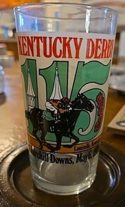 Kentucky Derby Souvenir Churchill Downs 1989 como nuevo vidrio de julep 115º funcionamiento 5" - Imagen 1 de 3