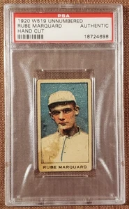 1920 W519 Rube Marquard Giants Dodgers Reds Braves Baseballkarte PSA AUTH HOF - Bild 1 von 3
