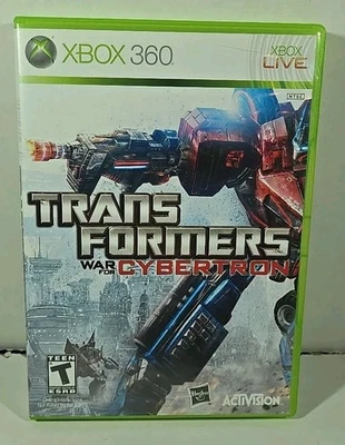 Transformers: War for Cybertron (Microsoft Xbox 360) Estuche y Manual No Funciona Foto 1 de 4
