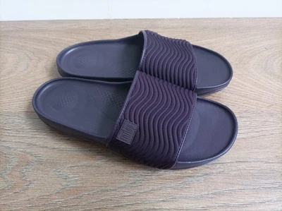 FITFLOP SLIDES SANDALS WOMENS UK 5 EU 38 PURPLE WORN ONCE - Image 1 of 4