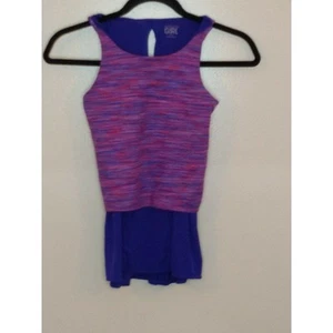 Athleta Girl Tie Breaker Tank, Size L (12), Striped Purple - Picture 1 of 7