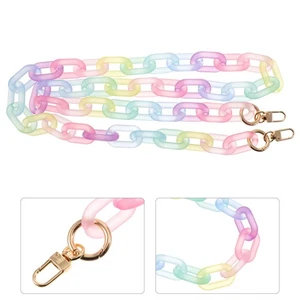 Frosted Acrylic Decorative Chain Bag Straps for Crossbody Handbags - Picture 1 of 12