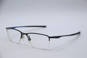 OAKLEY SOCKET 5.5 OX3218-0452 SATIN BLACK BLUE AUTHENTIC EYEGLASSES FRAME 52-18 - Picture 1 of 4