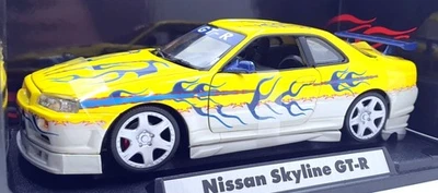 Motor Max 1/18 Scale Diecast 73902 - Nissan Skyline GT-R - Yellow - Image 1 of 4